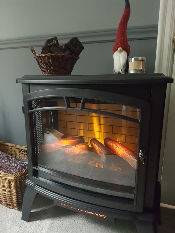 Style Selections Electric Stove Heater with 3D Flame Effect - Infrared -  1500 W - Black CFI-7138-01 | RONA