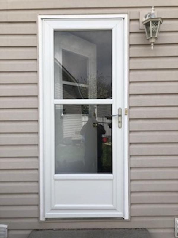 まろん　1212 Larson 37050031 Storm Door, 32 in W, 81 in H, White - Preston Hardware