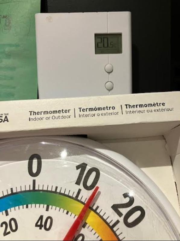 Thermomètre De Fenêtre Rond Et Transparent - Sans Pile, Adhésif, Imperméable - 18 Cm De Diamètre