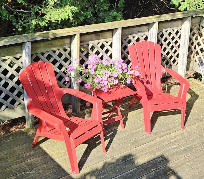 Lowes red deals adirondack chairs