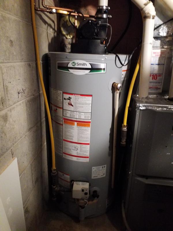 Furnace Hot Water Tank In Bedroom Closet Whirlpool 40-Gallons Tall