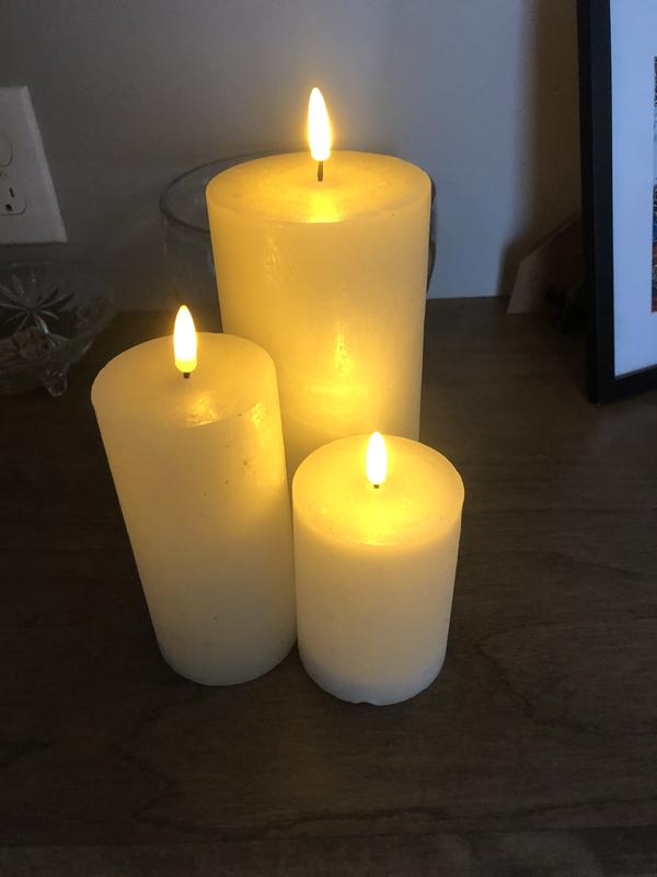 Danson Decor Outdoor Candle with Flickering LED Light - Plastic
