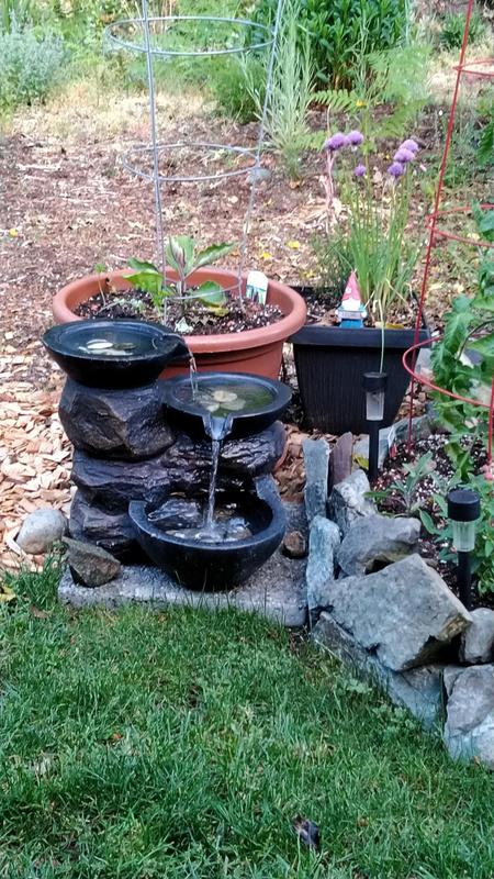 Style Selections Infinity 17.13-in H Brown Resin 3-Tier Outdoor