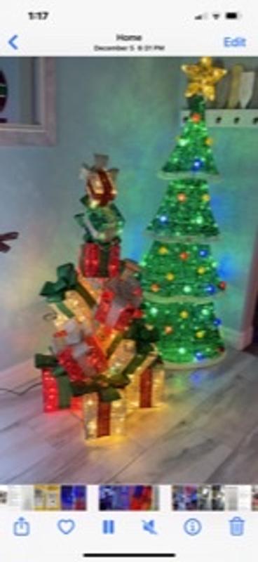 Cadeaux de Noël Holiday Living avec lumières DEL multicolores