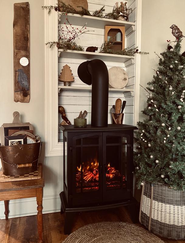 Real Flame Foster 25-in Electric Fireplace in Black 5020E-BK | RONA