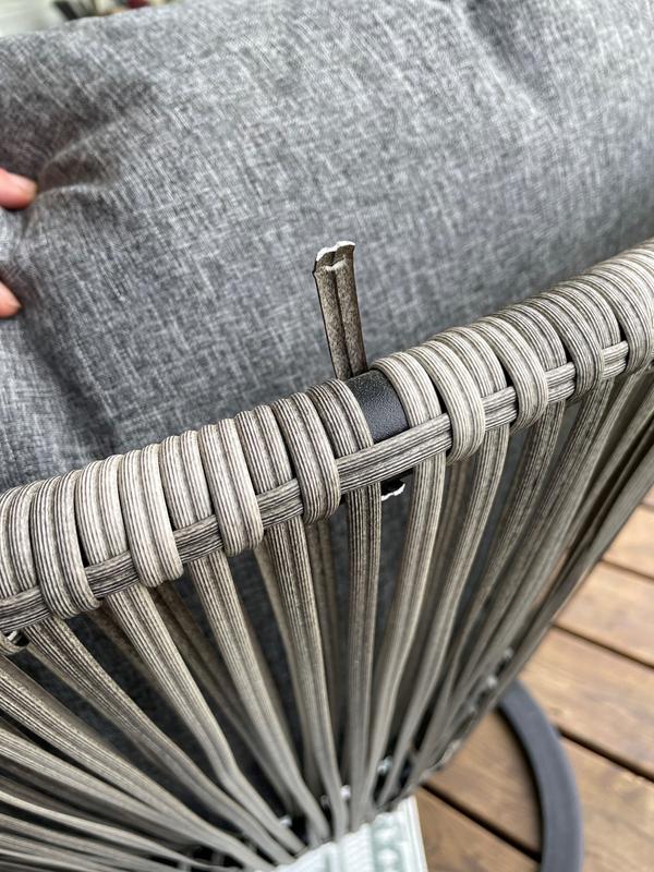 Style Selections Claymore Outdoor Bistro Set Black and Grey 3