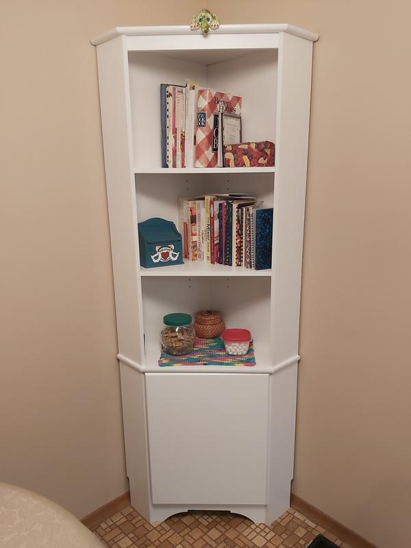 Prepac elite corner store storage cabinet