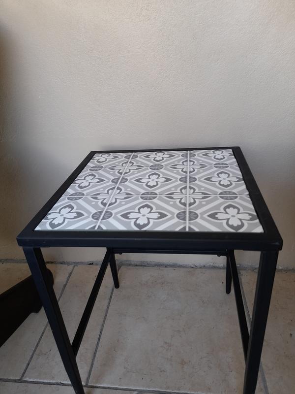 Galway tile patio side table
