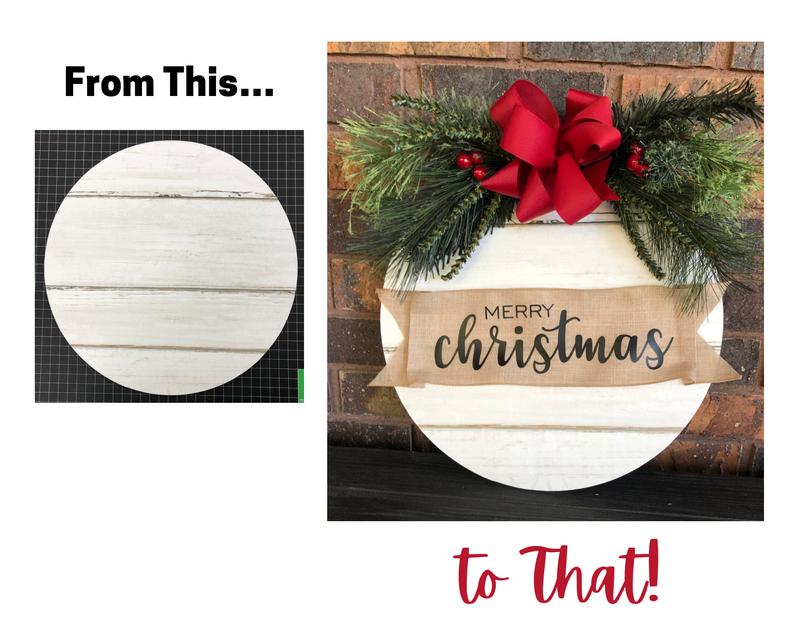 Merry Christmas door accent