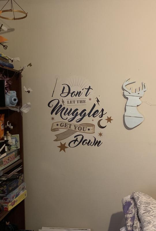 HARRY POTTER QUOTES MAGIC MUGGLES HOGWARTS LOT OF STICKER WALL DECAL