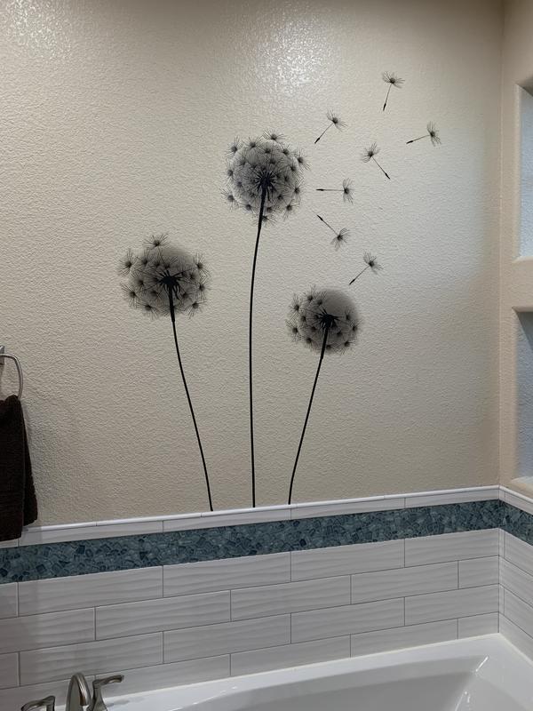 RoomMates RMK2606GM Whimsical Dandelion Peel And Stick Giant Wall Decals Mult... 