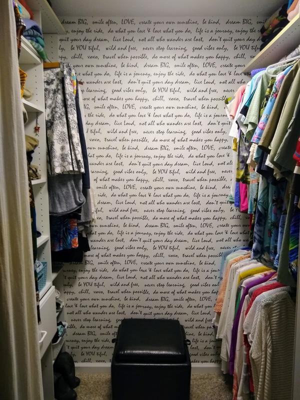 closet wallpaper from afar