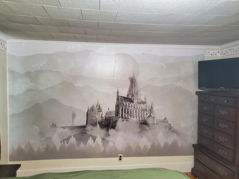 Wall Mural Hogwarts Castle Harry Potter Photo Wallpaper Wall Decor Kids  Room