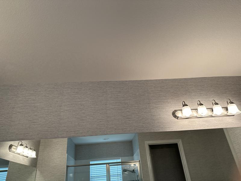 Slight variation in this roll so seams showed a bit