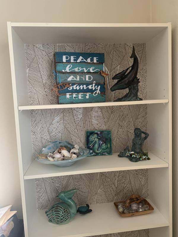 Love my bookshelf backing!