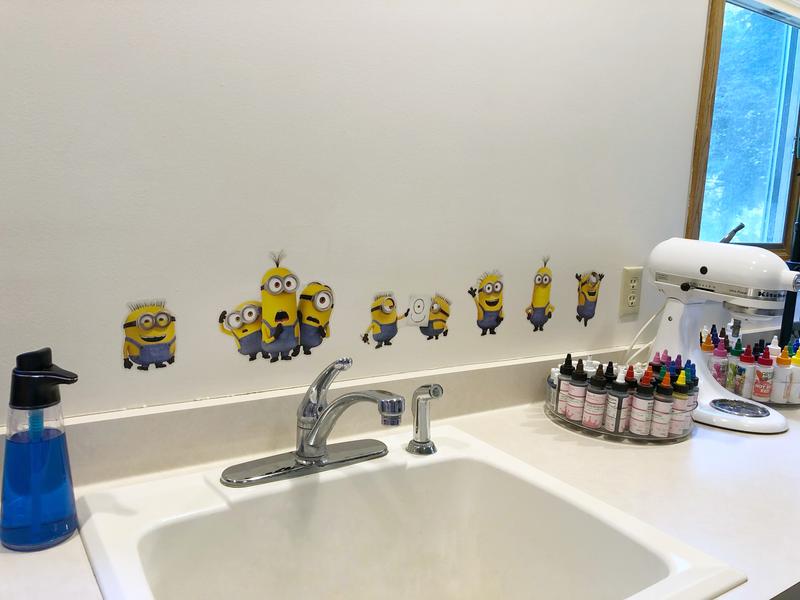 RoomMates Minions Despicable Me 2 Peel and Stick Wall Decals, Rmk2080scs, Yellow/Blue