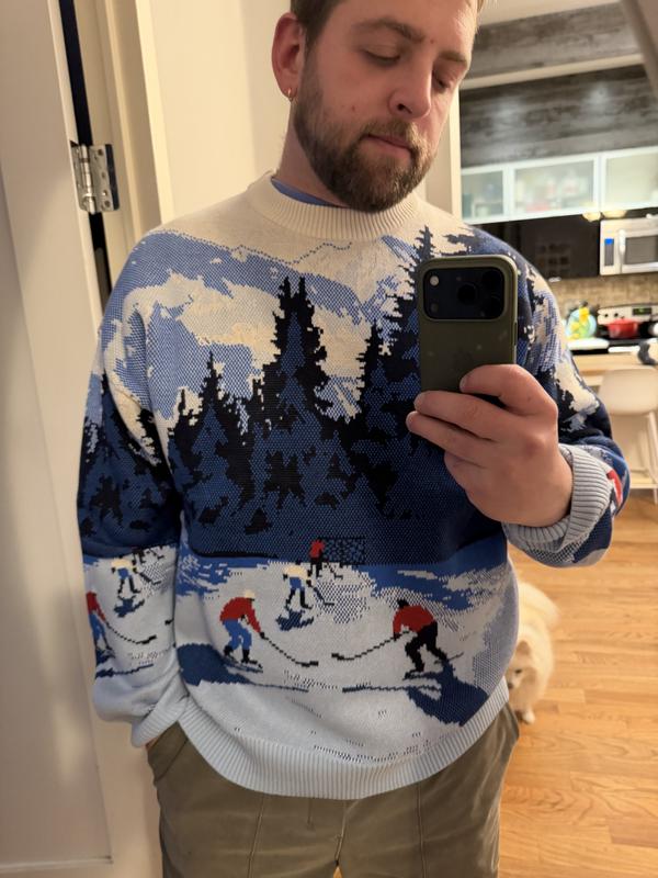 【極美品】未使用級 Landscape Intarsia Knit Top Roots Landscape Sweater - Hollywood Leather Jackets