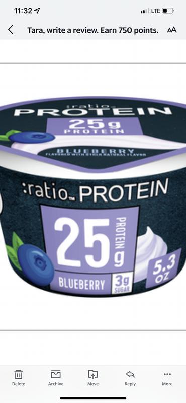 Ratio Yogurt Protein Cultured Dairy Snack, Coconut, 25g Protein, 5.3 OZ 