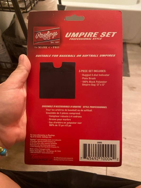 Kit Arbitre Rawlings Style Professionnel Noir - Neuf Sous Emballage