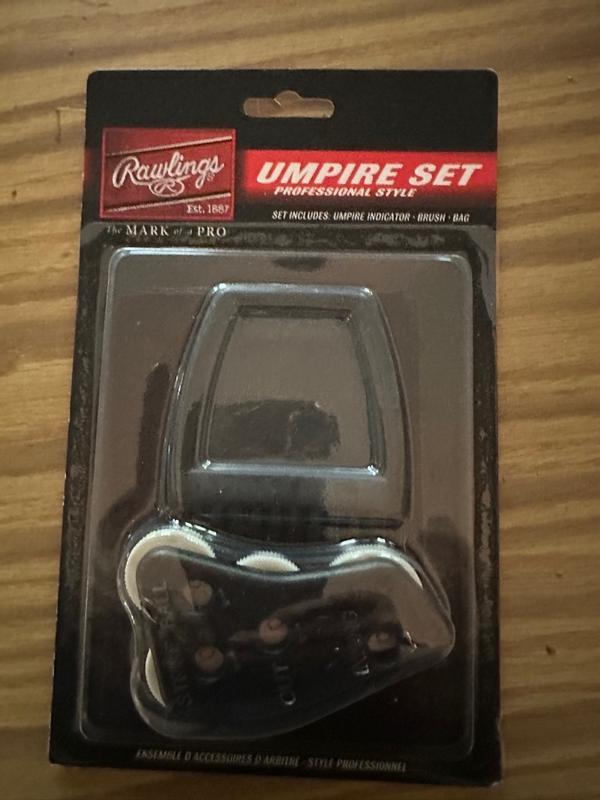 6-Piece Baseball Umpire Kit - Complete Set With Shirt, Hat, Indicator, Brush & Storage Bags