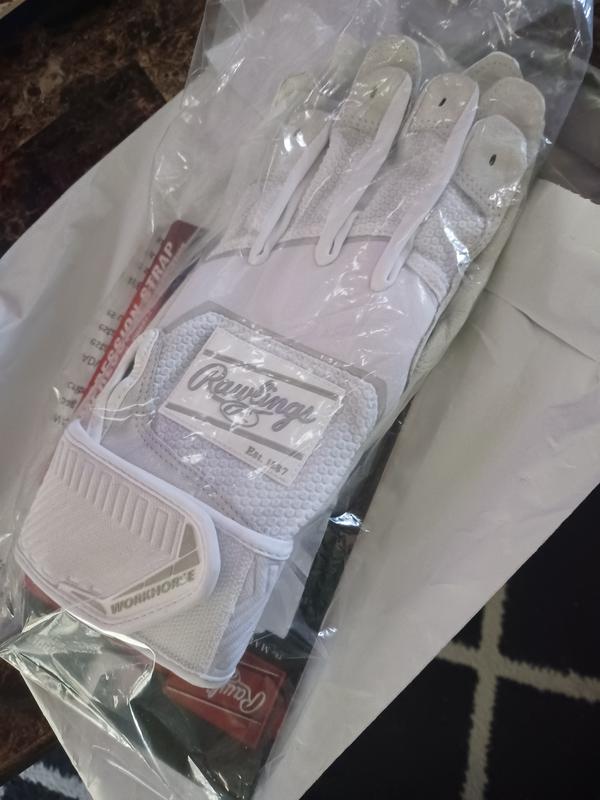 Rawlings Workhorse Senior Compression Strap Baseball Batting Gloves