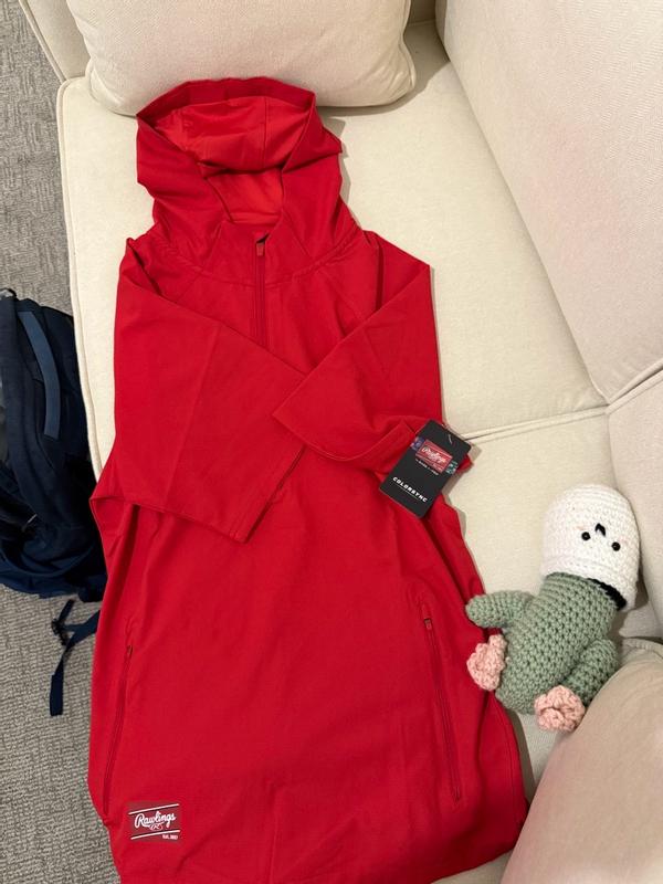 Rawlings Colorsync Short Sleeve Hooded Cage Jacket | Adult Sizes