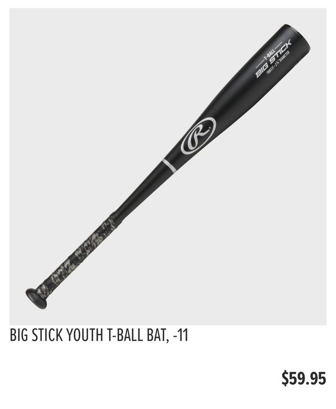 Batte De Baseball Bois Rawlings Adirondack Pro - Tee Ball - 25 Pouces - Enfant