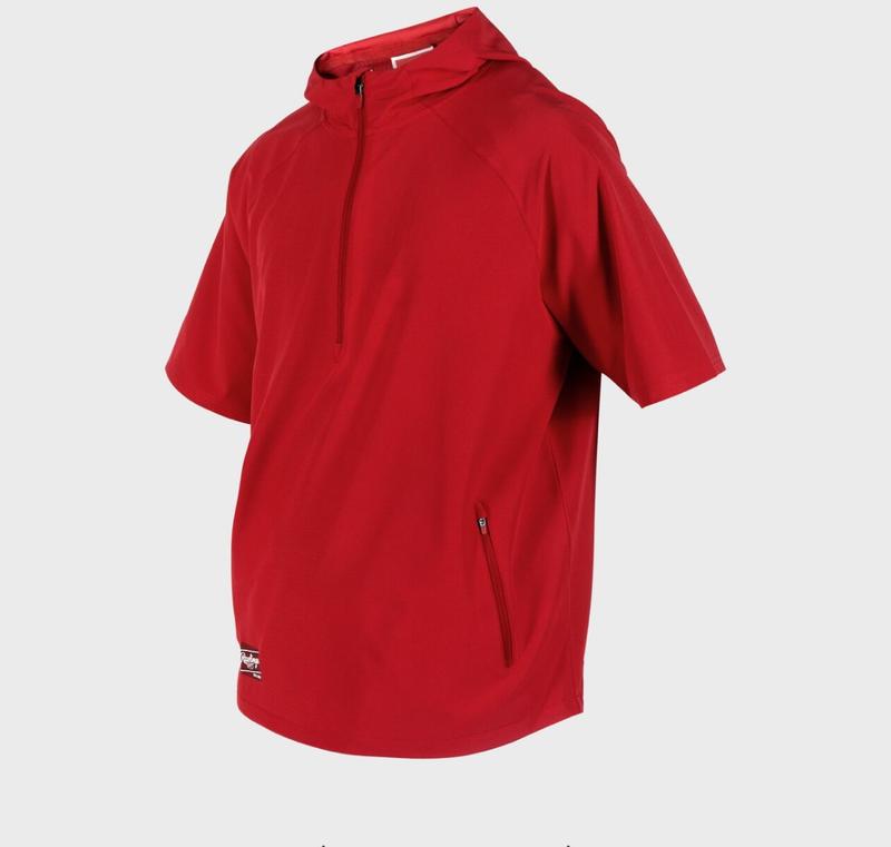 Rawlings ColorSync Short Sleeve Hooded Cage Jacket | Athletic Fit