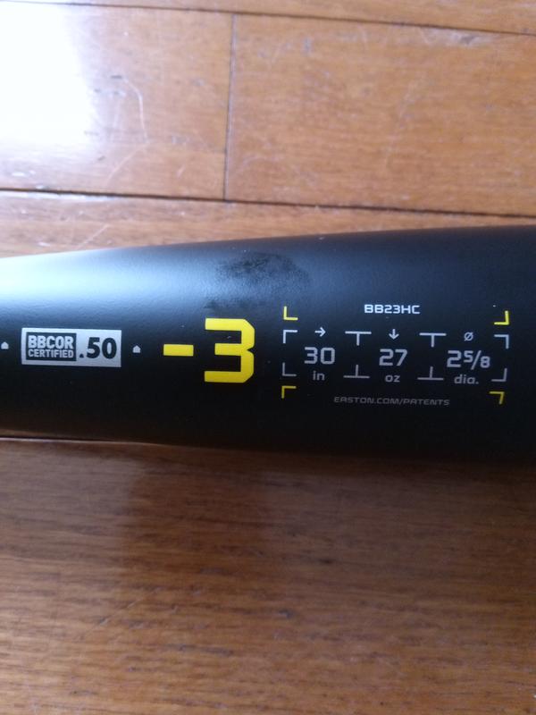 SPECS ON 2023 EASTON HYPE COMP -3 BBCOR BASEBALL BAT