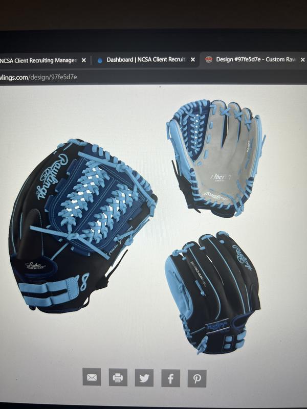 My Custom Rawlings Baseball Glove - Design #b919010a  Baseball glove, Rawlings  baseball, Baseball equipment