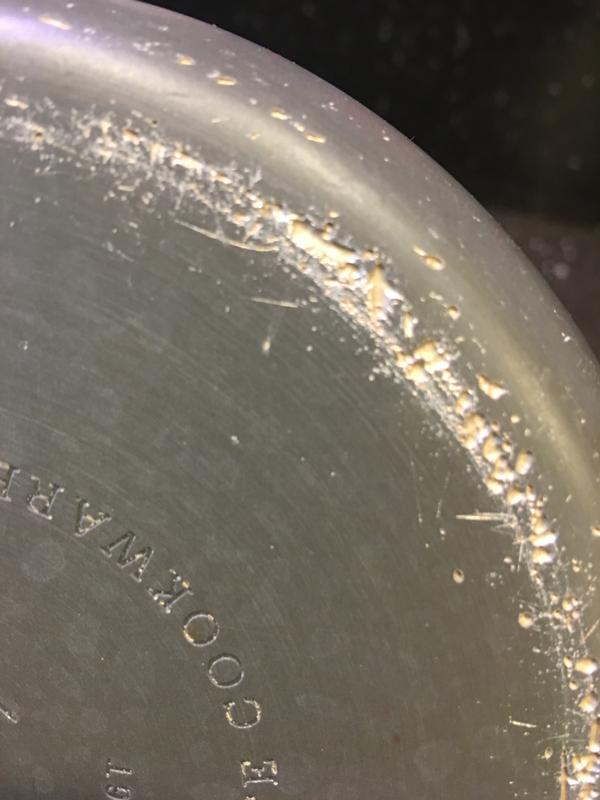 Bottom chipped from dishwasher