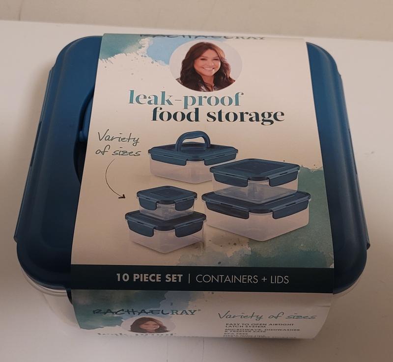Rachael Ray Leak-Proof Stacking Food Storage Container Set - 30 Piece