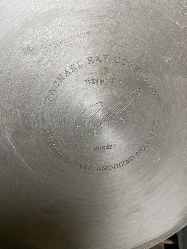 The Larger skillet is 11 3/4 inches.