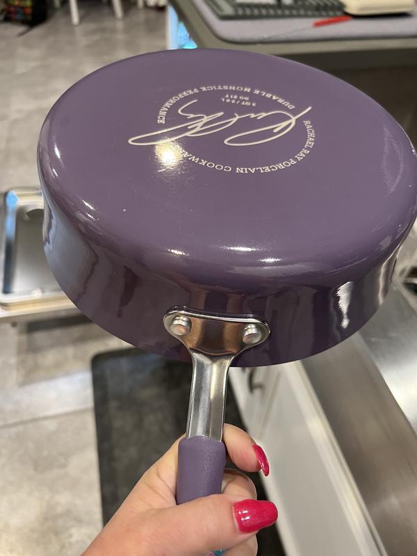 Rachael Ray Cucina Hard Enamel Nonstick 12-Piece Cookware Set, Lavender  Purple (As Is Item) - Bed Bath & Beyond - 14056634