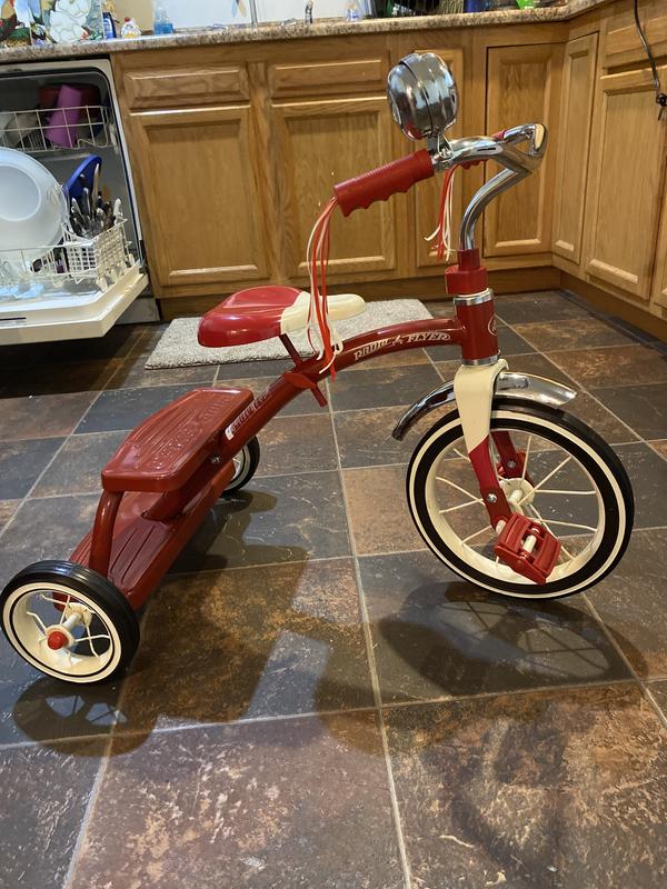 Radio flyer classic red dual deck tricycle best sale