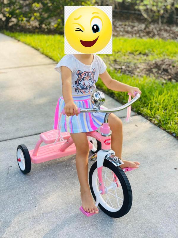 classic pink dual deck tricycle