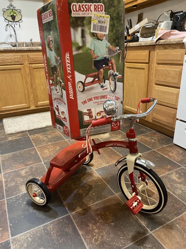 Classic Red Dual Deck Tricycle Radio Flyer