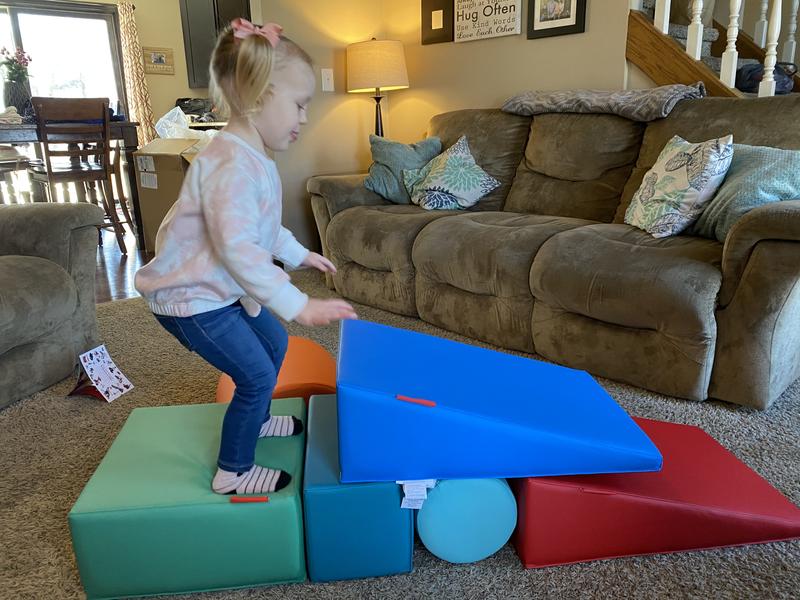 Tumble Town™ Foam Climbing Blocks for Toddlers - Candy
