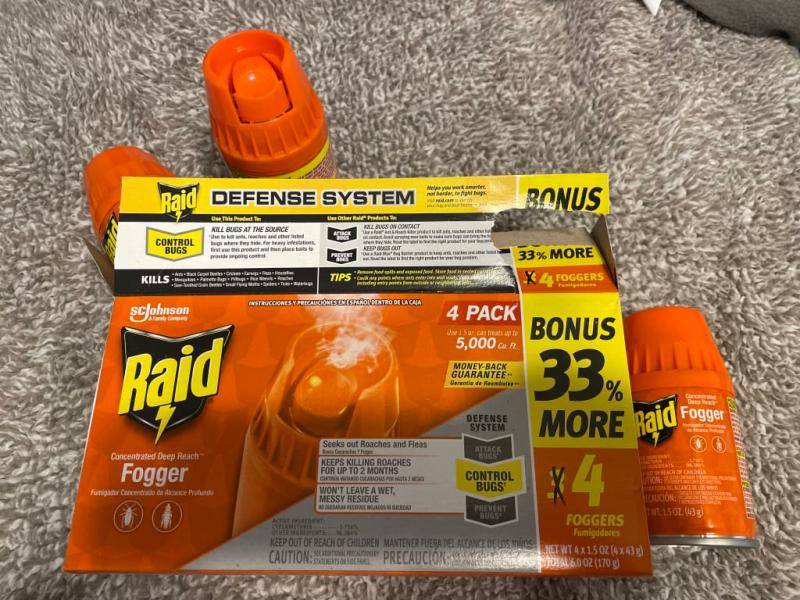 Raid® Concentrated Deep Reach Fogger for Fleas & Roaches, 1.5 fl