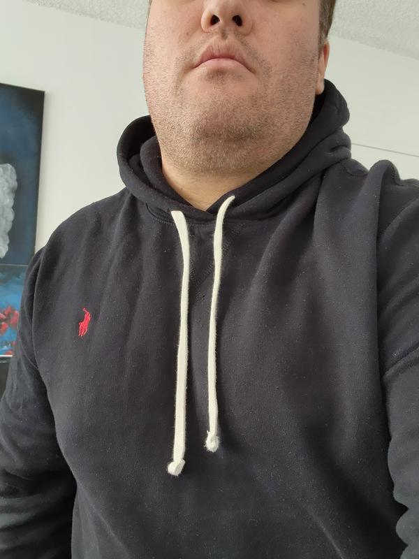 Fleece Hoodie in Black.