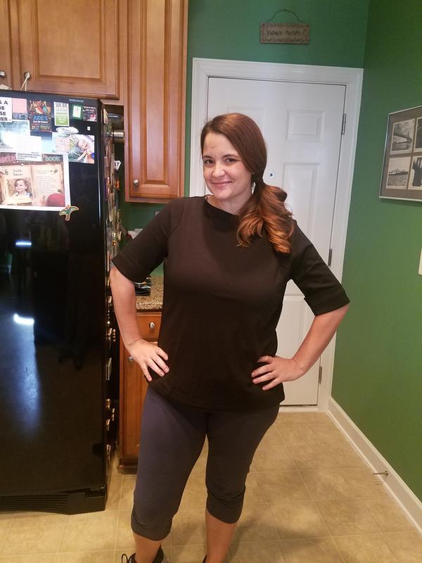 Customer photo for "Great fit and sleek material"