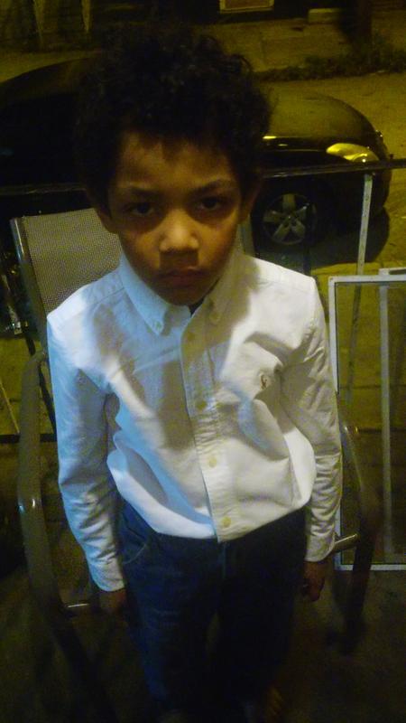 Alexander's new fancy shirt