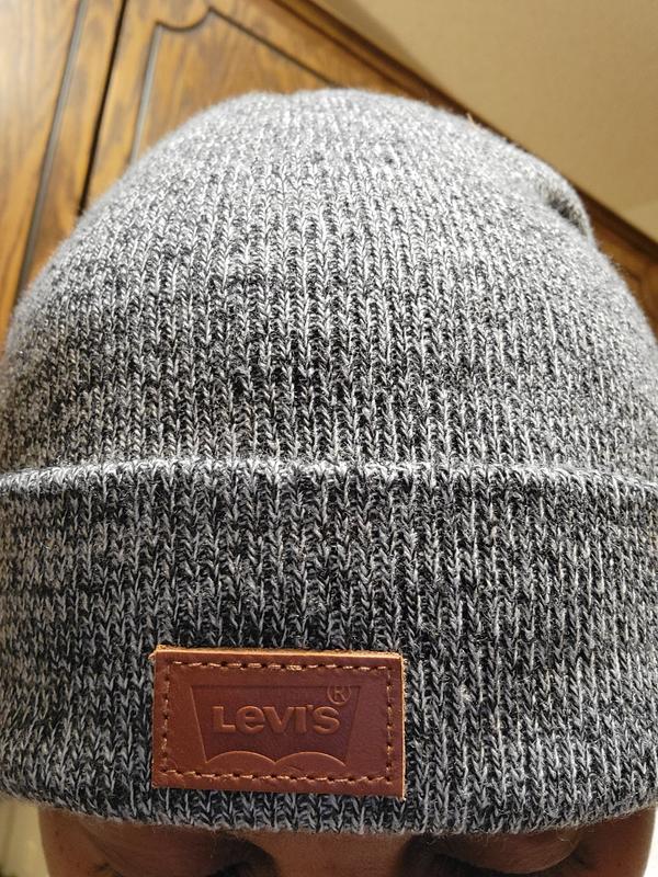 Levi s All Season Comfy Leather Logo Patch Hero Beanie Macy s