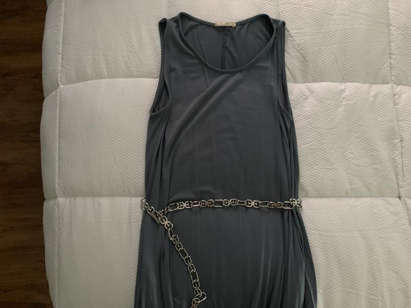 Sam Edelman Double E Logo Chain Dress Belt- Medium