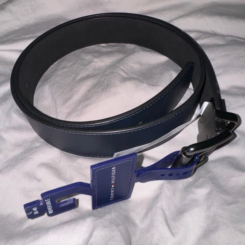 Tommy Hilfiger Men s Two In One Reversible Casual Matte and Pebbled Belt Macy s