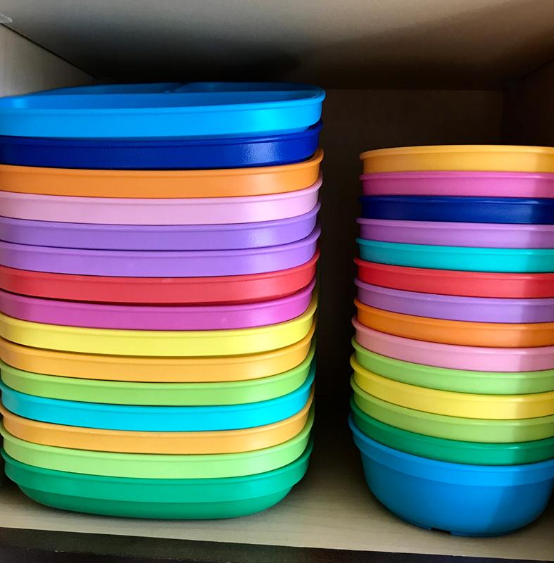 7 Divided Plate Rainbow Collection