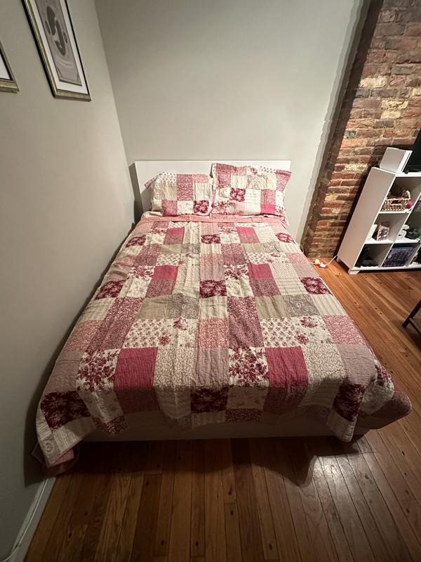 Laura Ashley Celina Patchwork Cotton Reversible Quilt Set - On