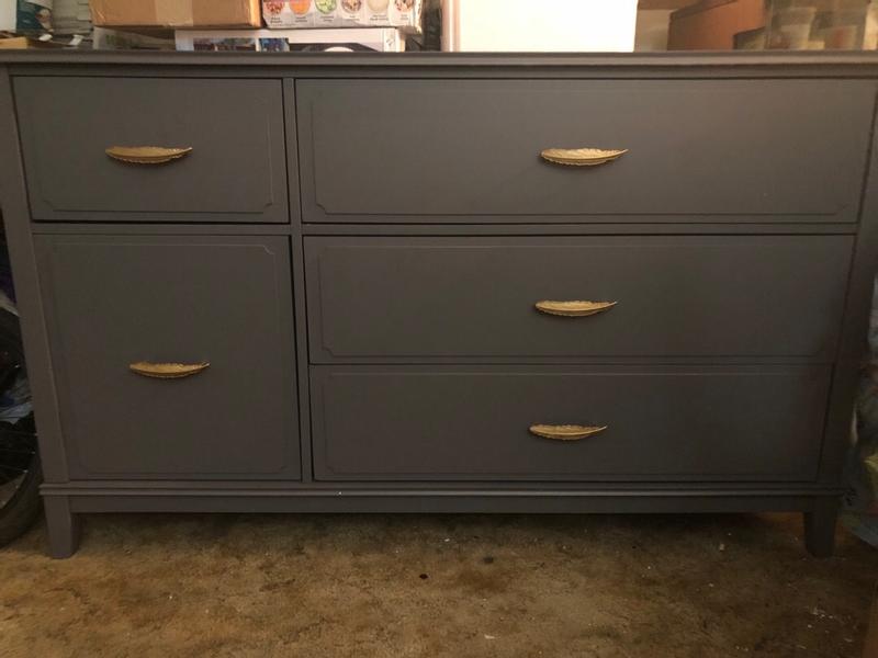 Ameriwood Home Stella Graphite Grey 4-Drawer Standard Dresser 2613408COM at  Lowes.com
