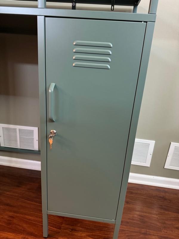 The Novogratz Cache Metal Locker-Style Mini Refrigerator Organizer ...