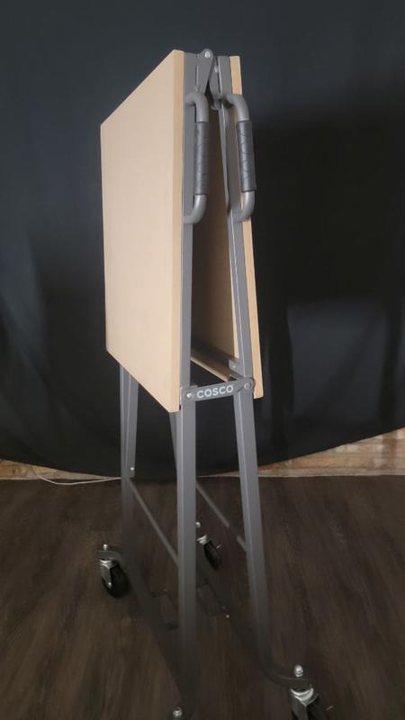 COSCO Smartfold Portable Folding Workbench, Hardwood Top (400
